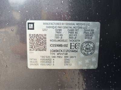 2018 Chevrolet Tahoe Premier