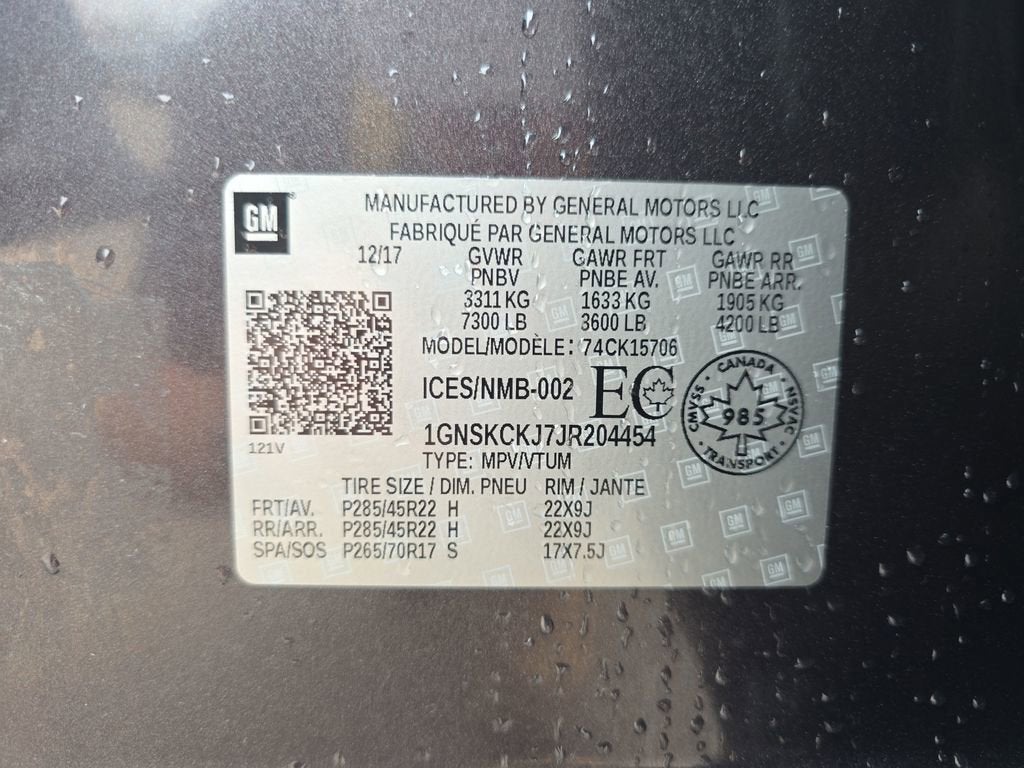 2018 Chevrolet Tahoe Premier