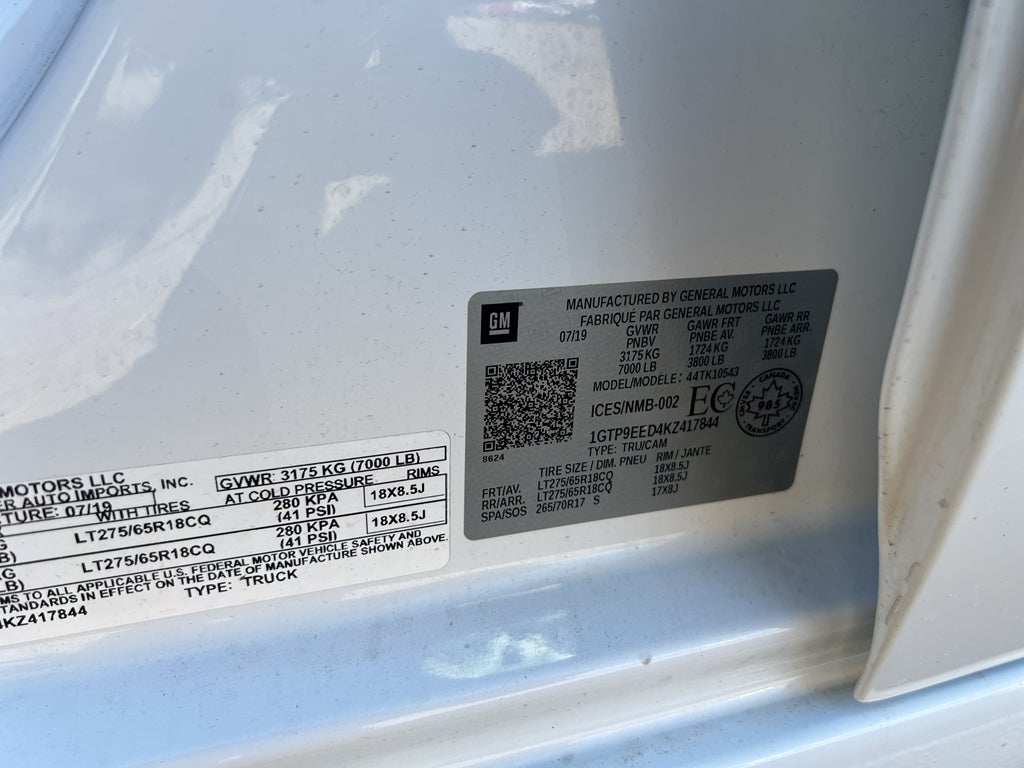 2019 GMC Sierra 1500 AT4
