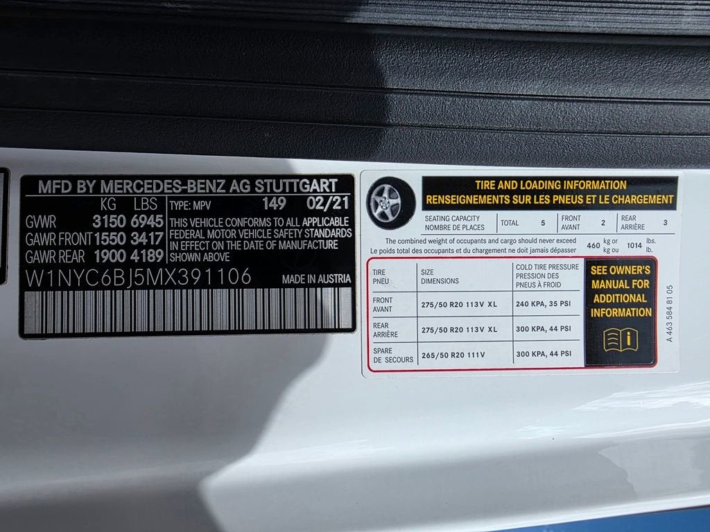 2021 Mercedes-Benz G-Class G 550