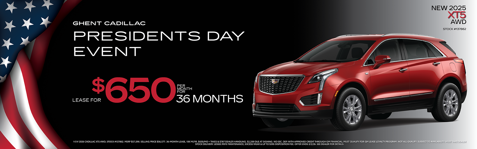 Presidents Day XT5 Offer